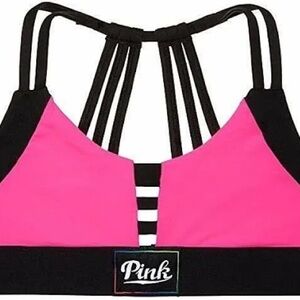 Incredible By Victoria's Secret Women's Pink And Black Sports Bra